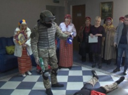 В Запорожской области волонтеры пришли щедровать к мэру