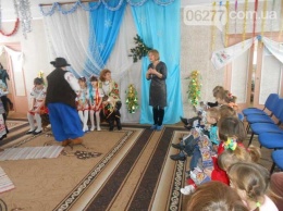 В Добропольском центре реабилитации детей пели щедровки и колядки
