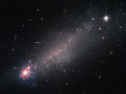 Ученые зафиксировали галактику, которая имеет схожести с кометой
