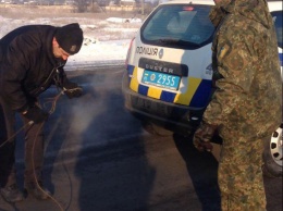 На Донбасс грядут морозы. Полиция предупреждает водителей о правилах на дороге