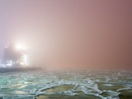 Ночная Одесса в тумане светилась как гирлянда (ФОТО)