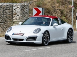 Шпионские фото обновленного Porsche 911 Targa