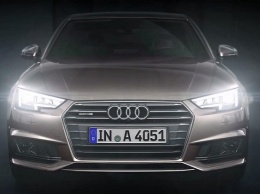 LED-фары новой Audi A4 сравнили с глазами хамелеона (ВИДЕО)