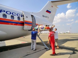 Самолет МЧС РФ спешит на помощь детям в Симферополь