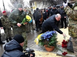 На месте гибели Виталия Мандрыка установили мемориальную доску(ФОТО)