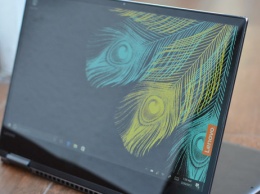 Lenovo показала ноутбук Yoga с «безрамочным» дисплеем и сканером отпечатков пальцев