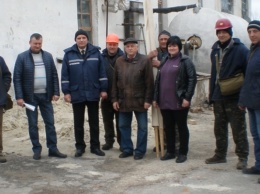 Спасатели Херсонщины провели учения с сотрудниками Чаплинского маслосырзавода