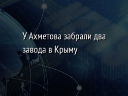 У Ахметова забрали два завода в Крыму