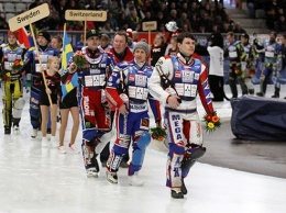 Победа команды России в 39-м чемпионате мира по мотогонкам на льду