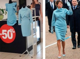 На киевском базаре в продаже обнаружили точную копию платья Мелании Трамп