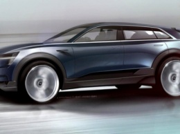 Audi опубликовала тизеры концептуального электрического кроссовера