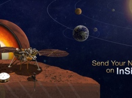 Отправьте свое имя на Марс вместе со спускаемым аппаратом Mars Insight