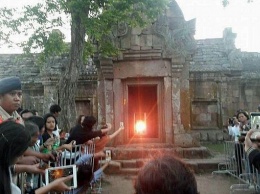 Уникальное явление в храме на севере Таиланда