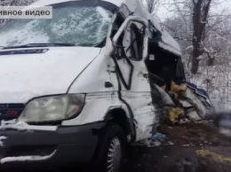 Под Харьковом пассажирский автобус врезался в Камаз. Четыре человека погибли