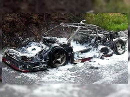 Редчайший Ferrari F40 Prototype сгорел дотла в Италии