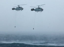 Вертолеты авиации ЧФ провели учения по поиску подлодок условного противника в Крыму