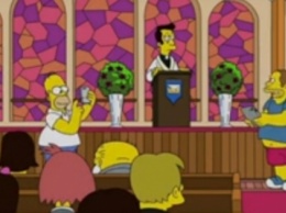 РПЦ разозлил герой мультсериала «Симпсоны», ловивший покемонов в храме