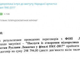 Киевская журналистка обнародовала документы, свидетельствующие о масштабах "распила" на "Евровидении"