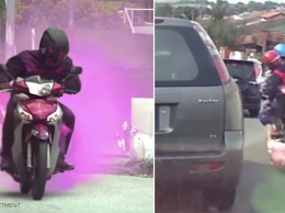 В Малайзии создали бомбу против воров-мотоциклистов
