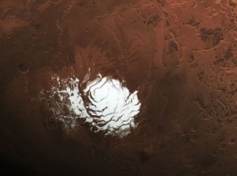 Редкий снимок марсианского Южного полюса