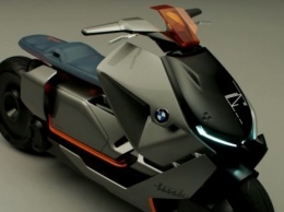 Компания «BMW Motorrad» опубликовала видео электрического скутера BMW Link с футуристическим дизайном