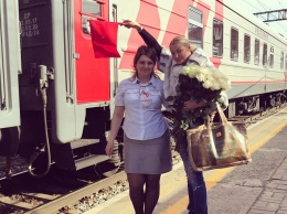 Волочкова надела шубу перед прибытием в Воронеж