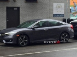 Honda вывела на тесты новый седан Civic без камуфляжа