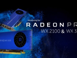 AMD представила видеокарты Radeon Pro WX 3100 и 2100