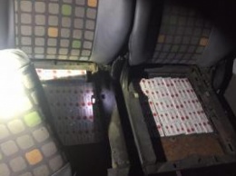 Правоохранители изъяли авто с табачными тайниками (видео)