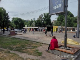 На Контрактовой площади в Киеве разгромили МАФы