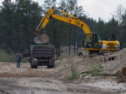 Под Киевом старатели-нелегалы разрушают лес для добычи песка