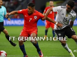 Германия и Чили расписали мировую в матче Кубка Конфедераций