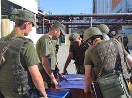 Южноукраинские нацгвардейцы тренировались обезвреживать условных диверсантов на АЭС