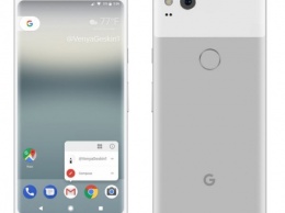 Рендеры Google Pixel XL (2017) в серебристой и синей расцветке
