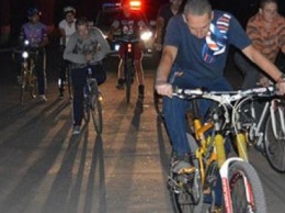 В Покровске прошла акция «Сделай заметным велосипедиста!»