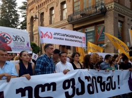 Националисты в Тбилиси атаковали шествие Европейских демократов