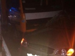 Грузовик и легковушка "Део" попали в аварию на трассе между Николаевом и Херсоном (ФОТО)