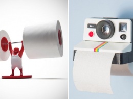Весело и функционально: 10 необычных держателей для туалетной бумаги