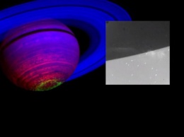 Cassini прислал видео полярного сияния Сатурна
