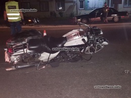 ДТП в Киеве: мотоциклист разбился из-за сужения дороги. ФОТО