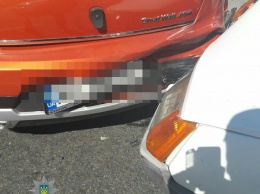 На "Запорожье-1" пьяный водитель спровоцировал аварию (Фото)