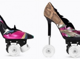 Обувь для экстремалов: модный Дом Yves Saint Laurent презентовал туфли на колесах