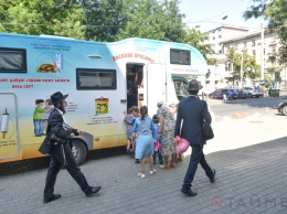 В Одессу приехала синагога на колесах