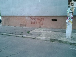 «Россия», «Янукович, вернись!» - в Херсоне появляются новые запретные граффити