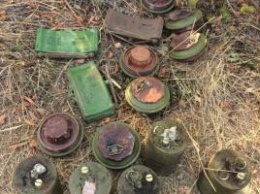 На Донетчине нашли большой схрон боеприпасов и взрывчатки