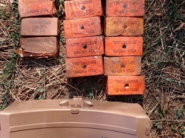 Огнемет, противопехотная мина МОН-90 и 20 тротиловых шашек выявлены в двух тайниках на Донетчине