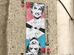 Лондонский уличный художник почтил память принцессы Дианы