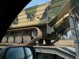 На Луганщине перевозят военную технику и средства для переправы