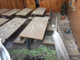 Появилось видео разрушенной снарядами школы под Винницей