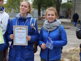 Бердянские студенты соревновались в скалолазании